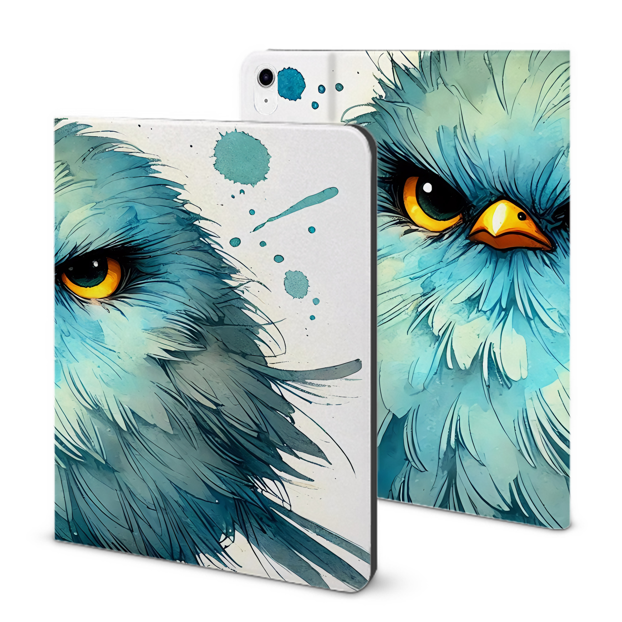 （画像用） Angry Birds アングリーバード IPad ケース ブック型 PUレザー TPU 耐衝撃 軽量 薄型 ペン収納なし 全面保護 IPad 各モデル対応